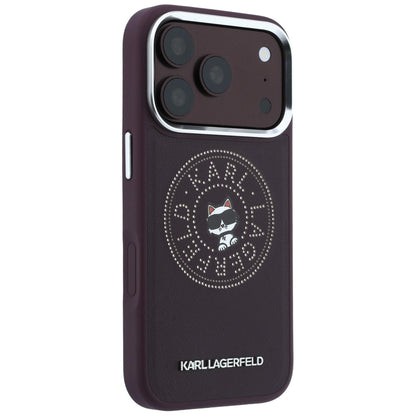 Custodia MagSafe per Apple iPhone 18 Pro Max / 17 Pro Max, Karl Lagerfeld, Point and Choupette Sketch, Vinaccia