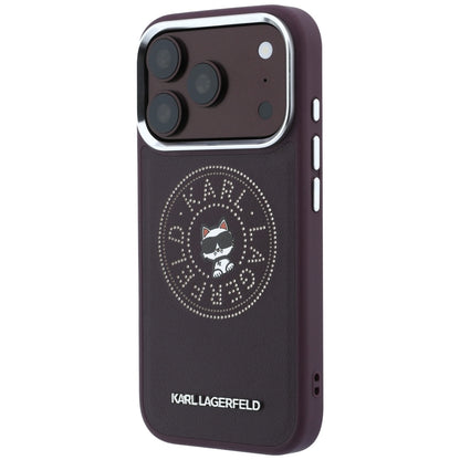 Custodia MagSafe per Apple iPhone 18 Pro Max / 17 Pro Max, Karl Lagerfeld, Point and Choupette Sketch, Vinaccia