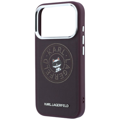 Custodia MagSafe per Apple iPhone 18 Pro Max / 17 Pro Max, Karl Lagerfeld, Point and Choupette Sketch, Vinaccia