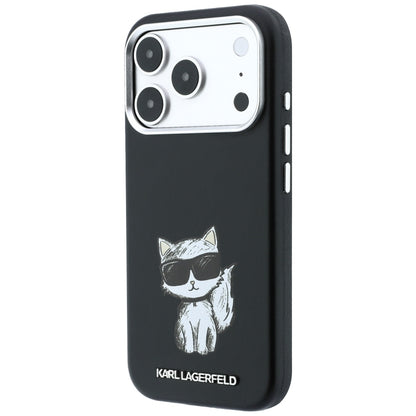 Custodia MagSafe per Apple iPhone 18 Pro Max / 17 Pro Max, Karl Lagerfeld, Smooth Choupette Sketch, Nera