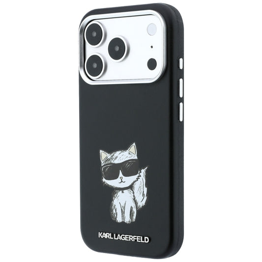 Custodia MagSafe per Apple iPhone 18 Pro Max / 17 Pro Max, Karl Lagerfeld, Smooth Choupette Sketch, Nera
