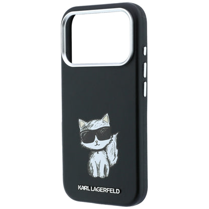 Custodia MagSafe per Apple iPhone 18 Pro Max / 17 Pro Max, Karl Lagerfeld, Smooth Choupette Sketch, Nera