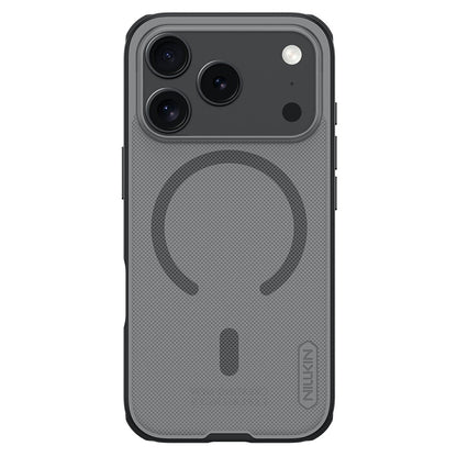 Custodia MagSafe per Apple iPhone 18 Pro Max / 17 Pro Max, Nillkin, Super Shield Pro, Nera Trasparente Satinata