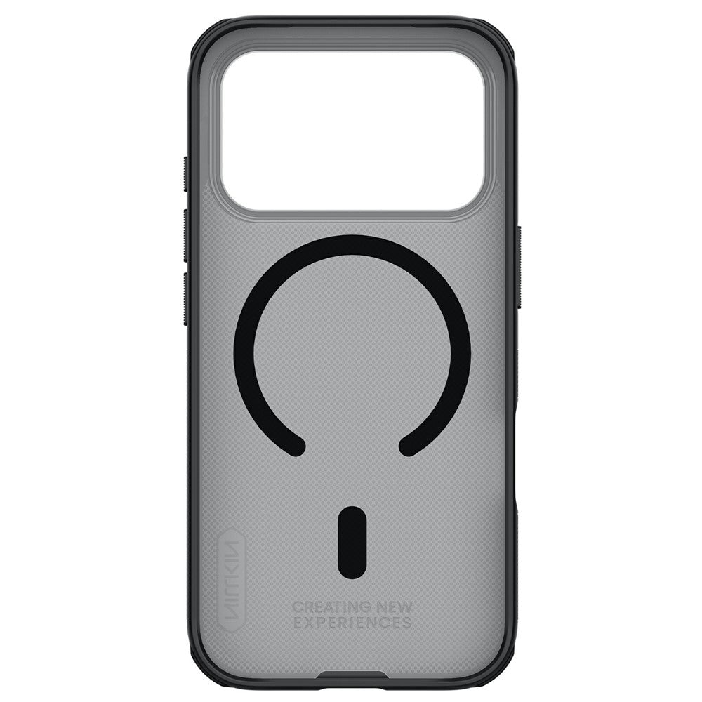 Custodia MagSafe per Apple iPhone 18 Pro Max / 17 Pro Max, Nillkin, Super Shield Pro, Nera Trasparente Satinata