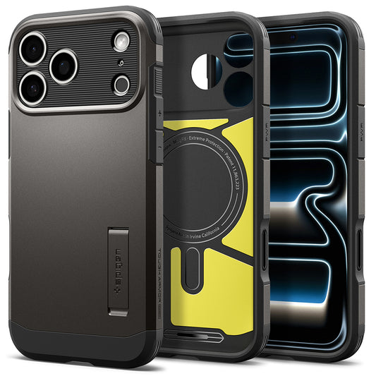 MagSafe Case for Apple iPhone 18 Pro Max / 17 Pro Max, Spigen, Tough Armor T, Gray ACS12137