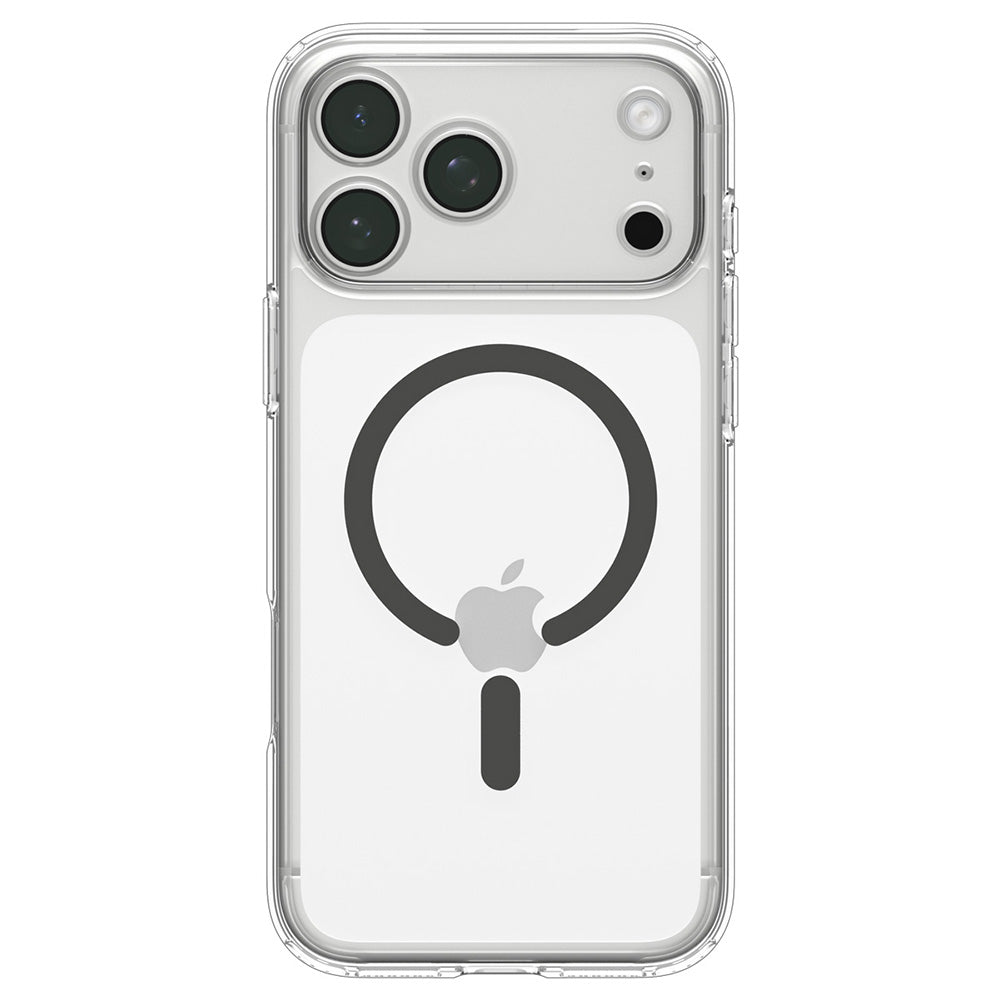 Custodia MagSafe per Apple iPhone 18 Pro Max / 17 Pro Max, Spigen, Ultra Hybrid, Grigio Trasparente ACS12119
