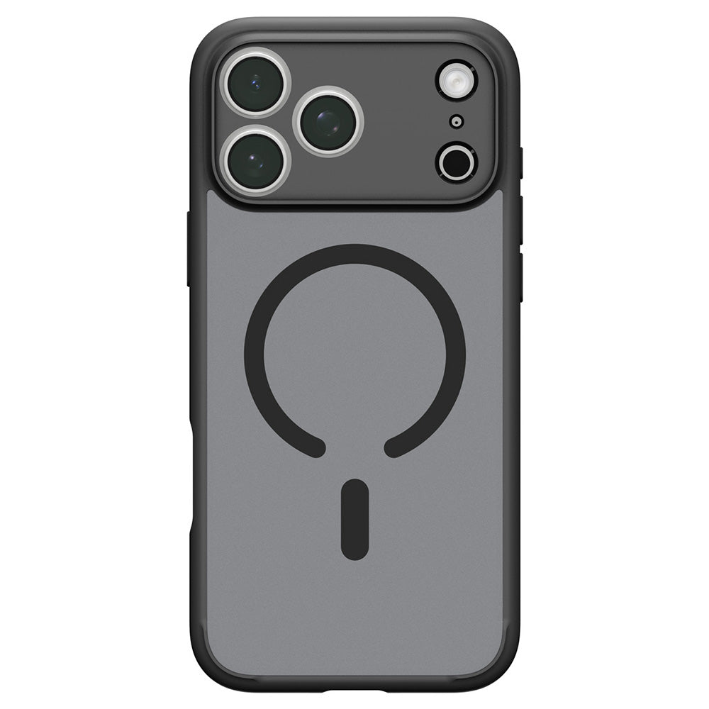 Custodia MagSafe per Apple iPhone 18 Pro Max / 17 Pro Max, Spigen, Ultra Hybrid, Nero Satinato ACS12123