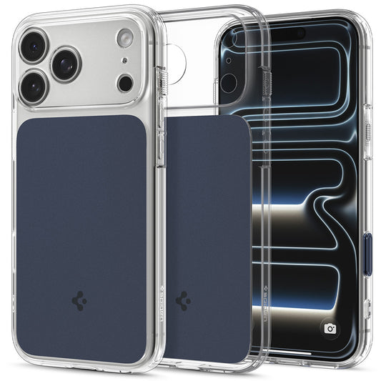 Custodia MagSafe per Apple iPhone 18 Pro Max / 17 Pro Max, Spigen, Ultra Hybrid T, Blu Opaco ACS12135