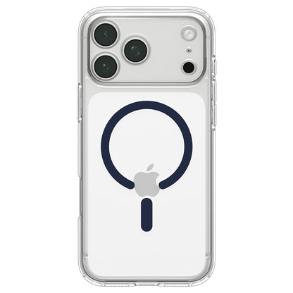 Custodia MagSafe per Apple iPhone 18 Pro Max / 17 Pro Max, Spigen, Ultra Hybrid, Trasparente Blu Navy ACS12121