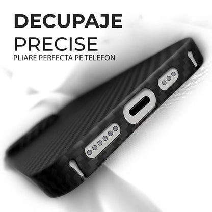 Custodia MagSafe per Apple iPhone 18 Pro Max / 17 Pro Max, Techsuit, Fibra di Aramide, Nera