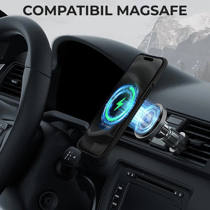 Custodia MagSafe per Apple iPhone 18 Pro Max / 17 Pro Max, Techsuit, Fibra di Aramide, Nera