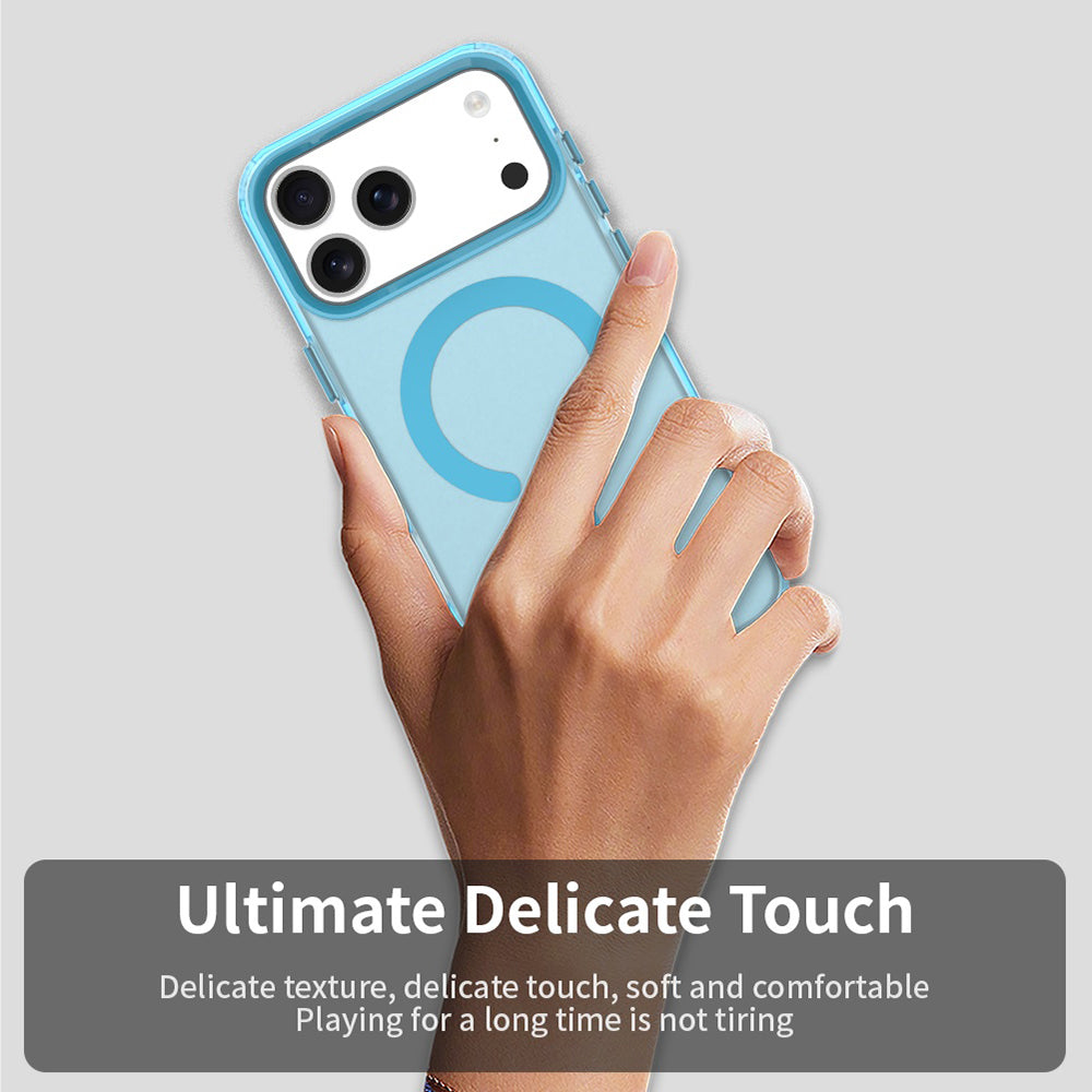 Custodia MagSafe per Apple iPhone 18 Pro Max / 17 Pro Max, Techsuit, CandyCase, Blu