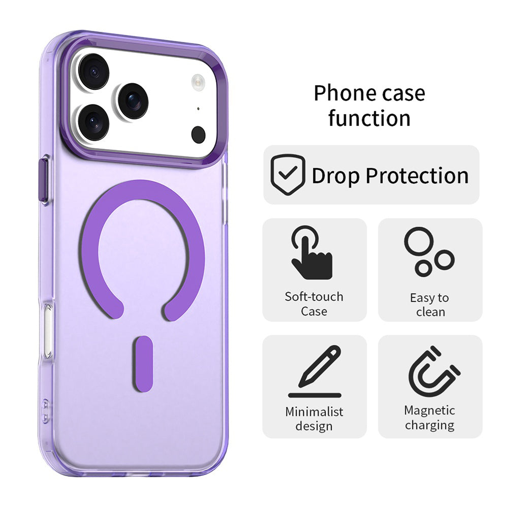 Custodia MagSafe per Apple iPhone 18 Pro Max / 17 Pro Max, Techsuit, CandyCase, Viola