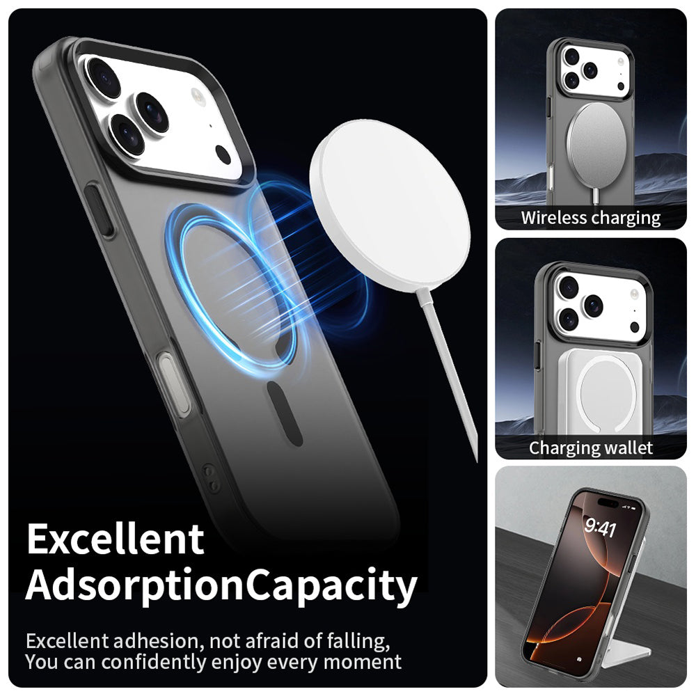 Custodia MagSafe per Apple iPhone 18 Pro Max / 17 Pro Max, Techsuit, CandyCase, Nera
