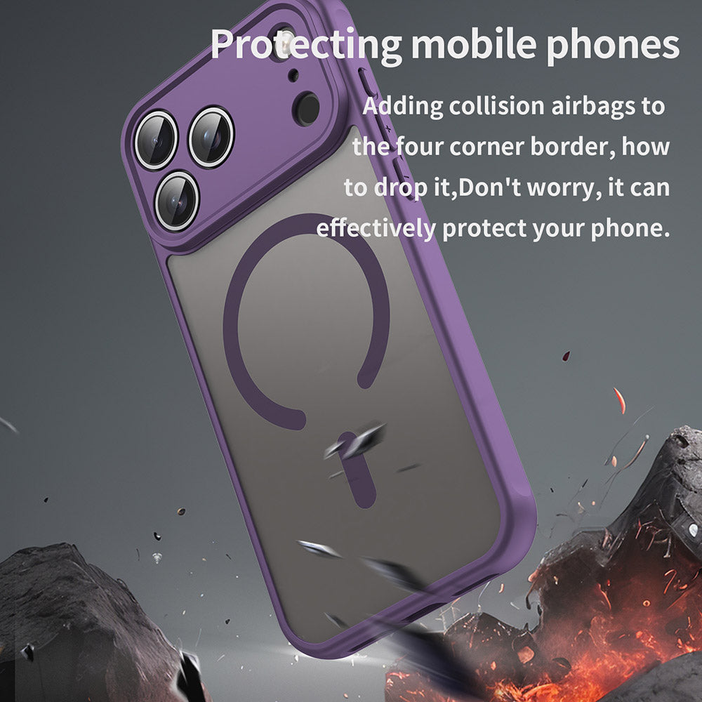 Custodia MagSafe per Apple iPhone 18 Pro Max / 17 Pro Max, Techsuit, HaloFrost II, Viola