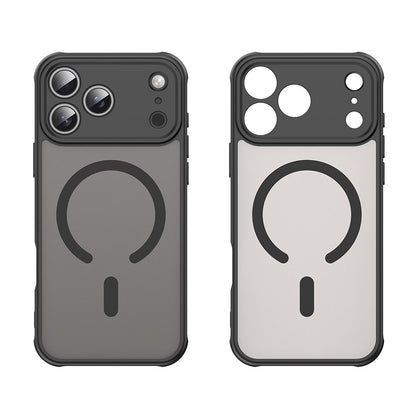 Custodia MagSafe per Apple iPhone 18 Pro Max / 17 Pro Max, Techsuit, HaloFrost II, Nera