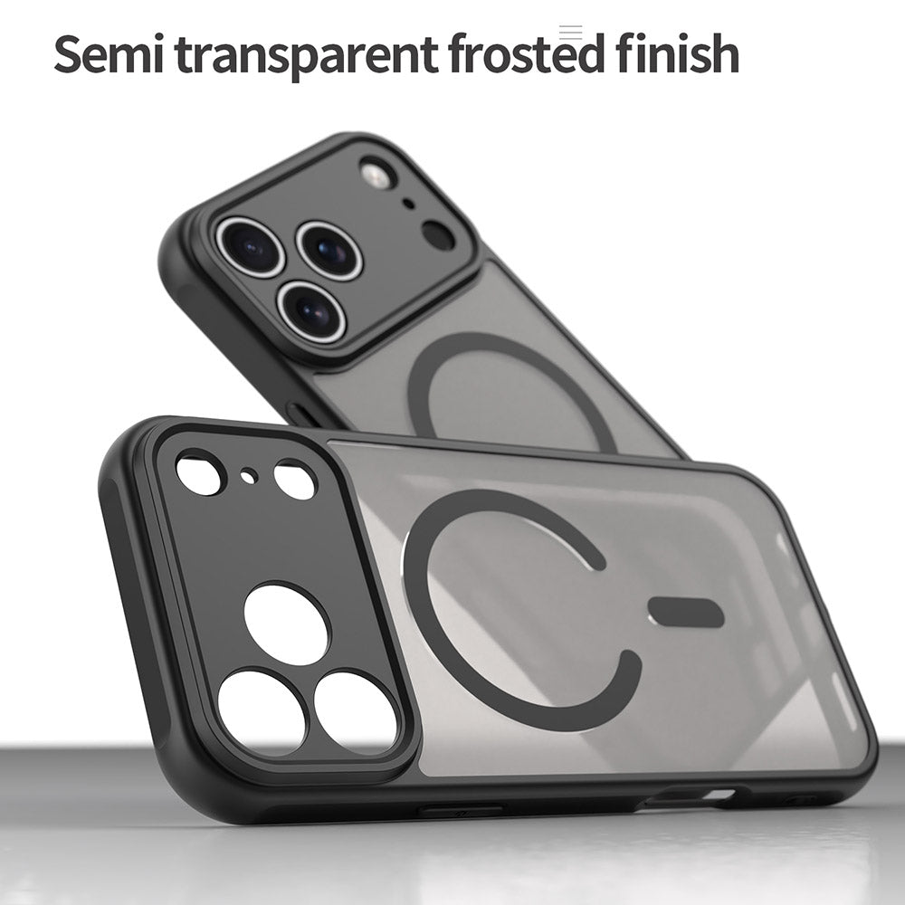 Custodia MagSafe per Apple iPhone 18 Pro Max / 17 Pro Max, Techsuit, HaloFrost II, Nera