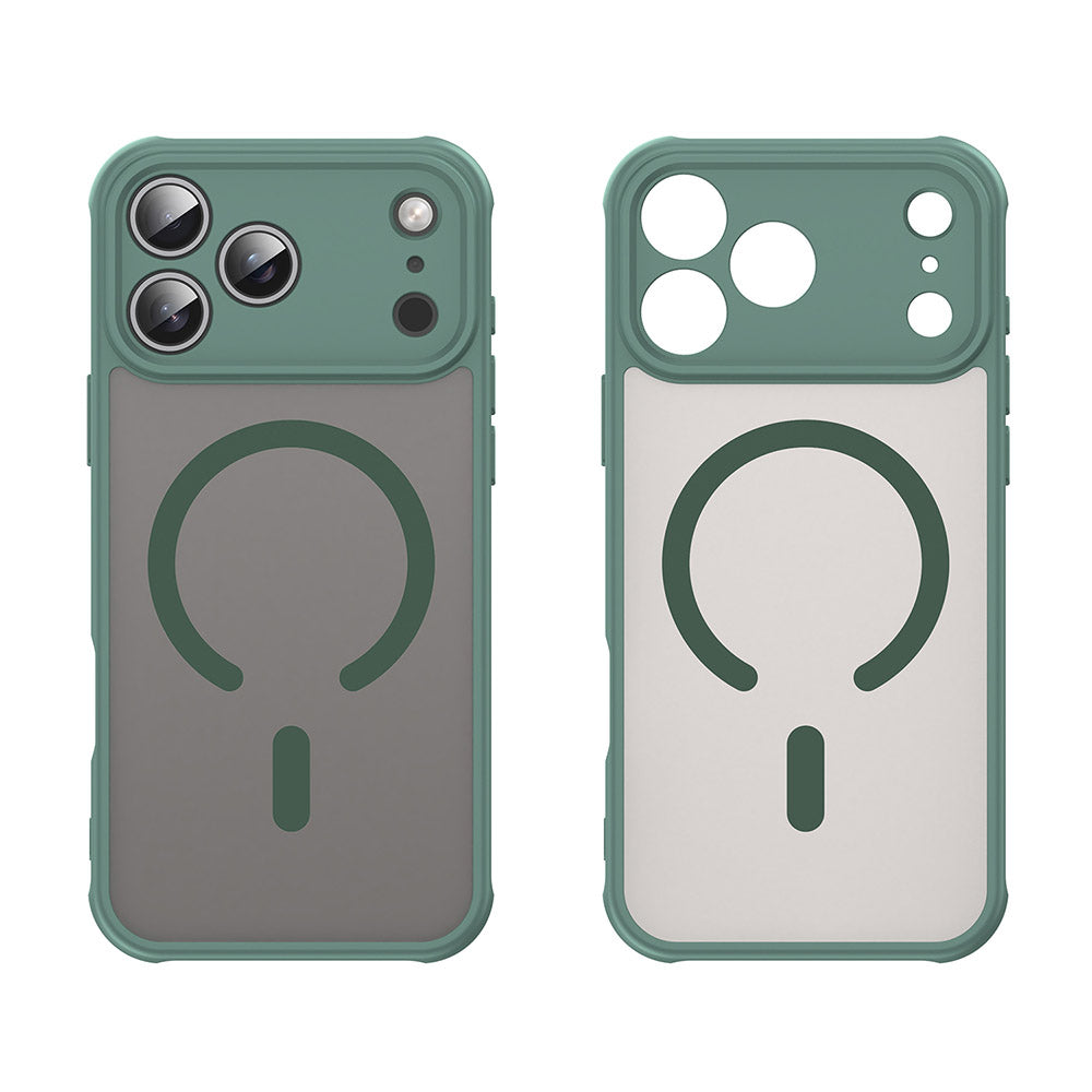 Custodia MagSafe per Apple iPhone 18 Pro Max / 17 Pro Max, Techsuit, HaloFrost II, Verde