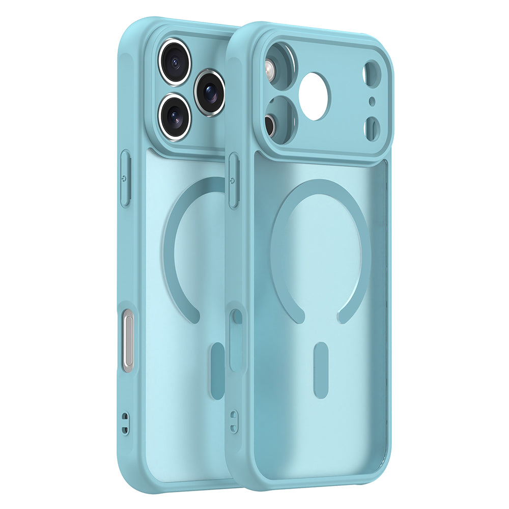 Custodia MagSafe per Apple iPhone 18 Pro Max / 17 Pro Max, Techsuit, HaloFrost II, Verde Chiaro