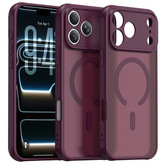 Custodia MagSafe per Apple iPhone 18 Pro Max / 17 Pro Max, Techsuit, HaloFrost II, Bordeaux Scuro