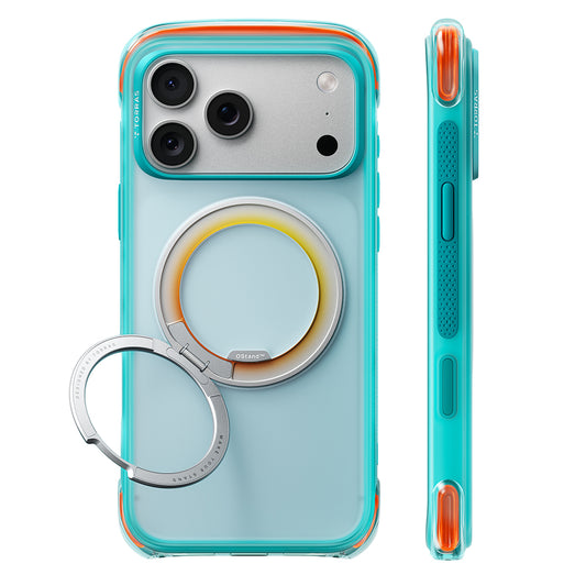 Custodia MagSafe per Apple iPhone 18 Pro Max / 17 Pro Max, Torras, O3 Air Core, Turchese