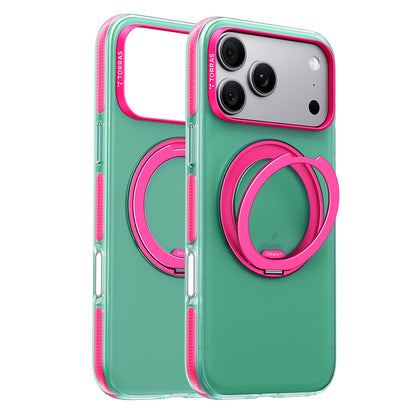 Custodia MagSafe per Apple iPhone 18 Pro Max / 17 Pro Max, Torras, Ostand O3 Hue, Verde