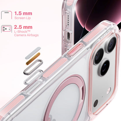 Custodia MagSafe per Apple iPhone 18 Pro Max / 17 Pro Max, Torras, Ostand O3 Light, Rosa