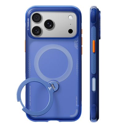 Custodia MagSafe per Apple iPhone 18 Pro Max / 17 Pro Max, Torras, Ostand Q3 Air, Blu