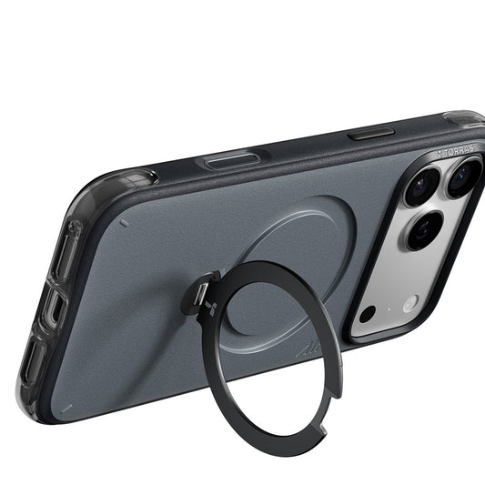 Custodia MagSafe per Apple iPhone 18 Pro Max / 17 Pro Max, Torras, Ostand Q3 Air Essential, Nera