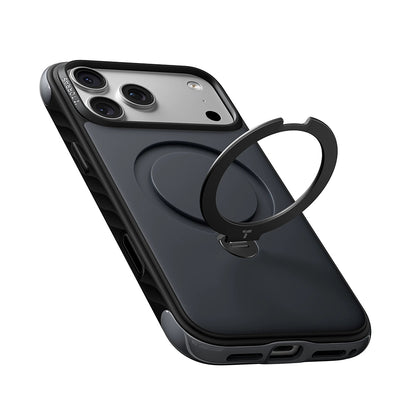 Custodia MagSafe per Apple iPhone 18 Pro Max / 17 Pro Max, Torras, Ostand Q3 Rugged, Nera
