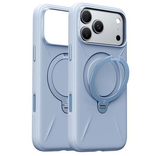 Custodia MagSafe per Apple iPhone 18 Pro Max / 17 Pro Max, Torras, QPRO Silicone, Blu