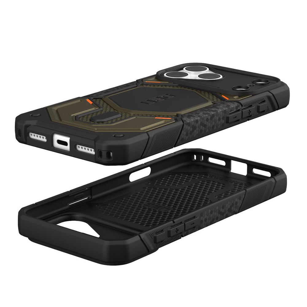 Custodia MagSafe per Apple iPhone 18 Pro Max / 17 Pro Max, Urban Armor Gear, Monarch Pro Kevlar, Verde