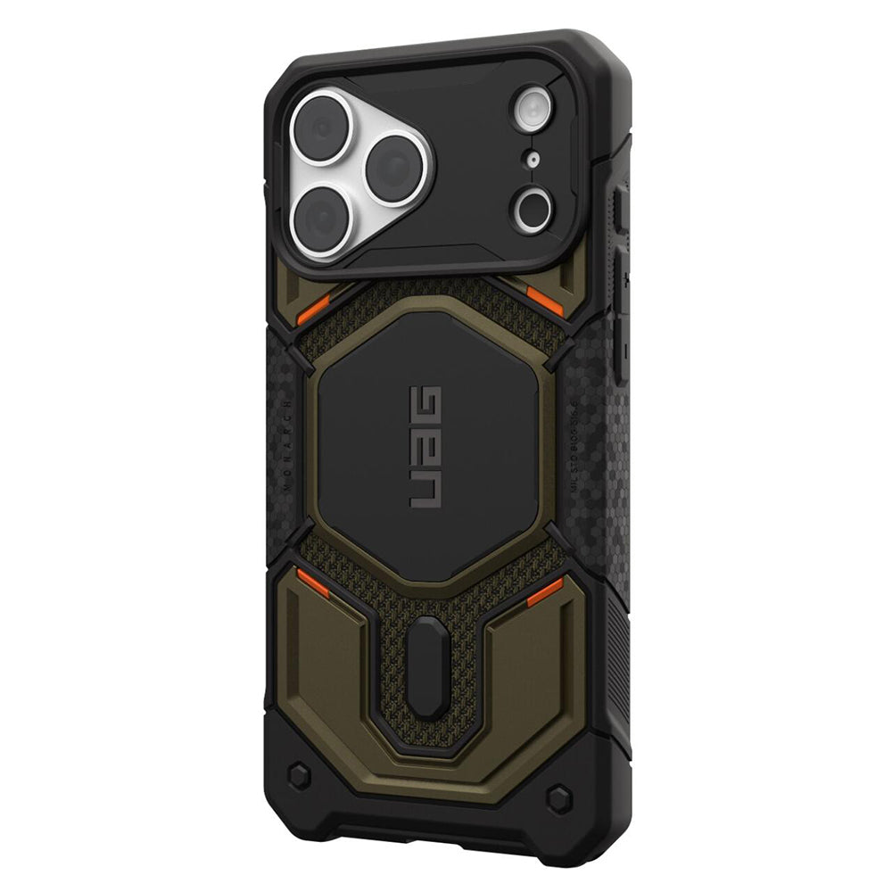 Custodia MagSafe per Apple iPhone 18 Pro Max / 17 Pro Max, Urban Armor Gear, Monarch Pro Kevlar, Verde