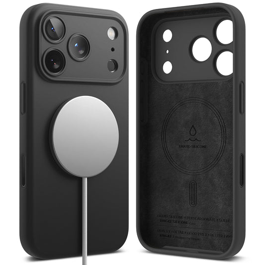 Custodia MagSafe per Apple iPhone 18 Pro, Ringke, Silicone, Nera