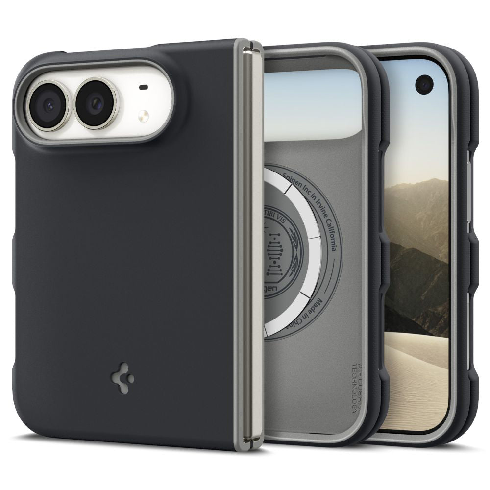 Custodia MagSafe per Apple iPhone Duo, Spigen, Nano Pop, nera ACS11687