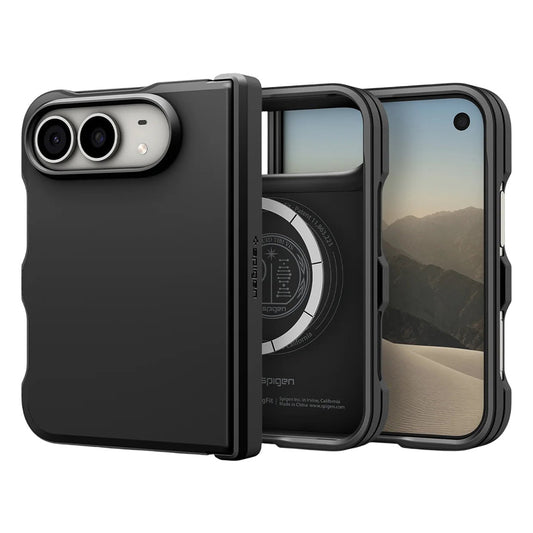 Custodia MagSafe per Apple iPhone Duo, Spigen, Tough Armor Pro, Nera ACS11690