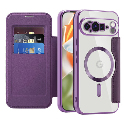 Custodia MagSafe per Google Pixel 10 Pro XL, Techsuit, SmartMag Book, Viola