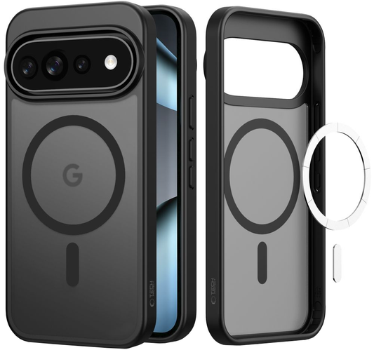 Custodia MagSafe per Google Pixel 11 Pro / 11 / 10 Pro / 10 / 9, Tech-Protect, Magmat, Nero Opaco