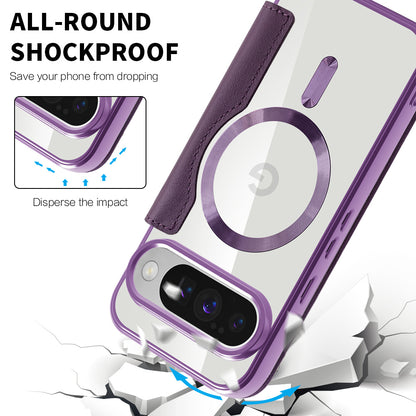 Custodia MagSafe per Google Pixel 10 Pro XL, Techsuit, SmartMag Book, Viola
