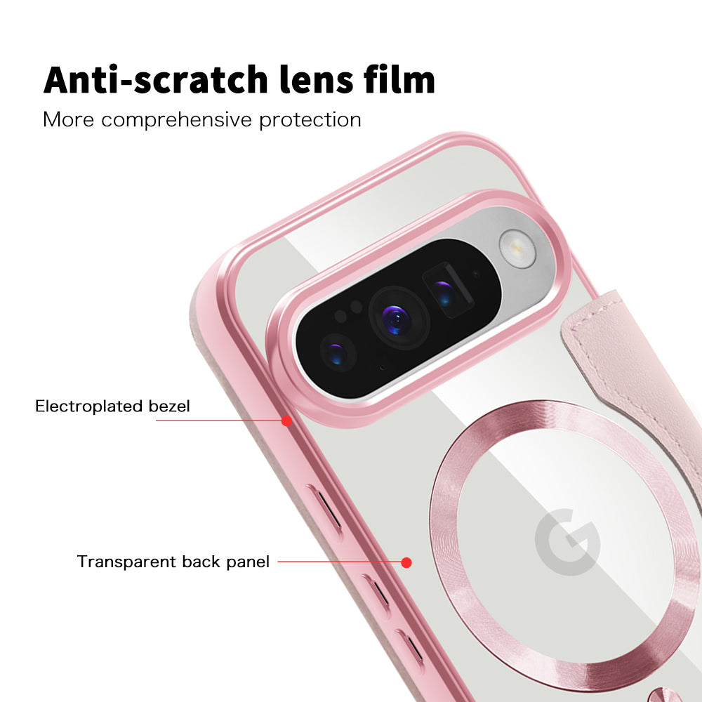 Custodia MagSafe per Google Pixel 10 Pro XL, Techsuit, SmartMag Book, Rosa