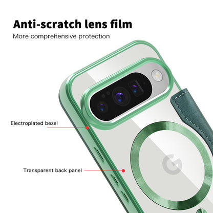 Custodia MagSafe per Google Pixel 10 Pro XL, Techsuit, SmartMag Book, Verde
