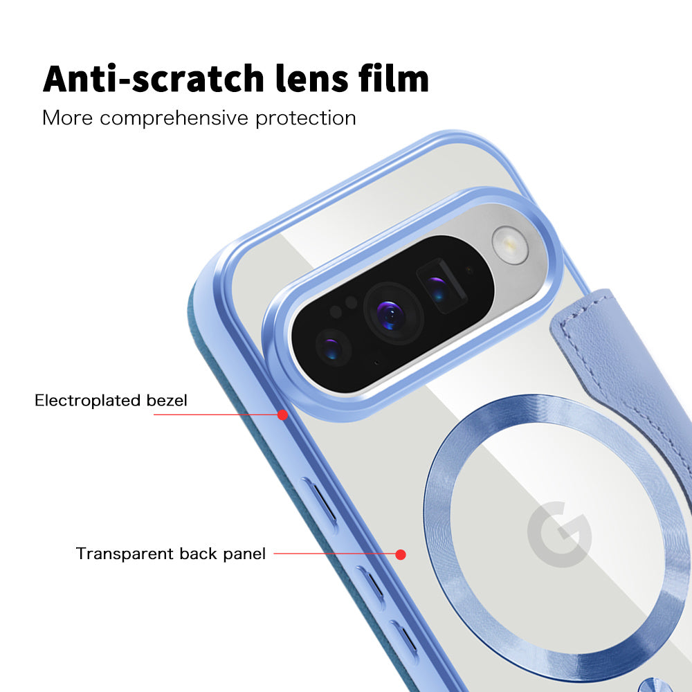 Custodia MagSafe per Google Pixel 10 Pro XL, Techsuit, SmartMag Book, Blu