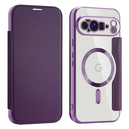 Custodia MagSafe per Google Pixel 10 Pro XL, Techsuit, SmartMag Book, Viola