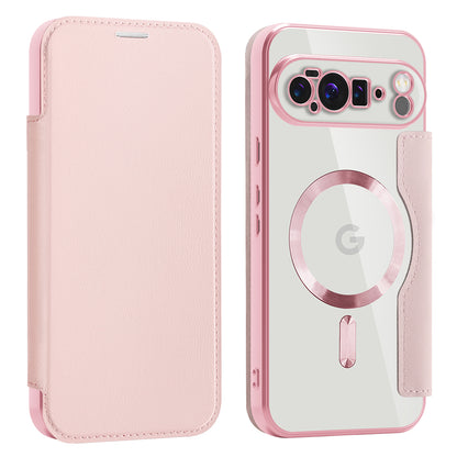 Custodia MagSafe per Google Pixel 10 Pro XL, Techsuit, SmartMag Book, Rosa