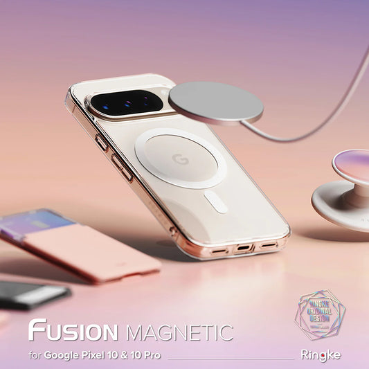 Custodia MagSafe per Google Pixel 10 Pro / 10, Ringke, Fusion, Trasparente
