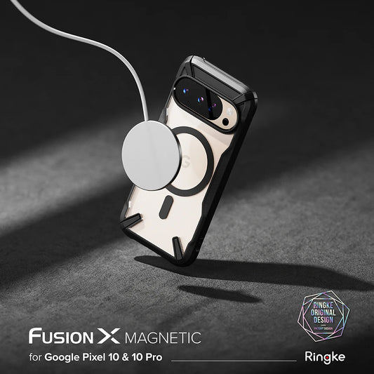 Custodia MagSafe per Google Pixel 10 Pro / 10, Ringke, Fusion X, Nera