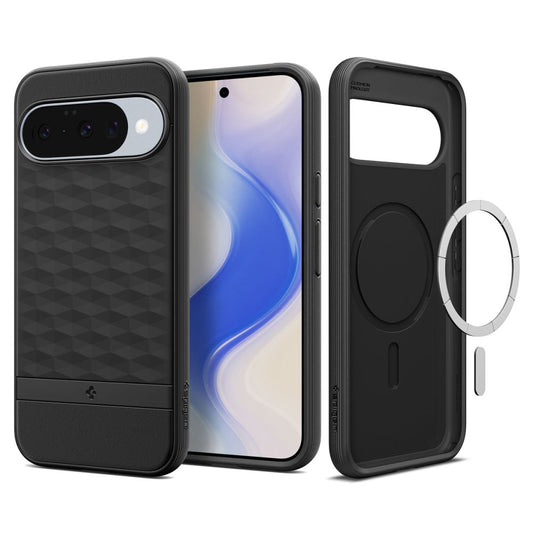 Custodia MagSafe per Google Pixel 10 Pro / 10, Spigen, Caseology Parallax, Nera Opaca ACS09708