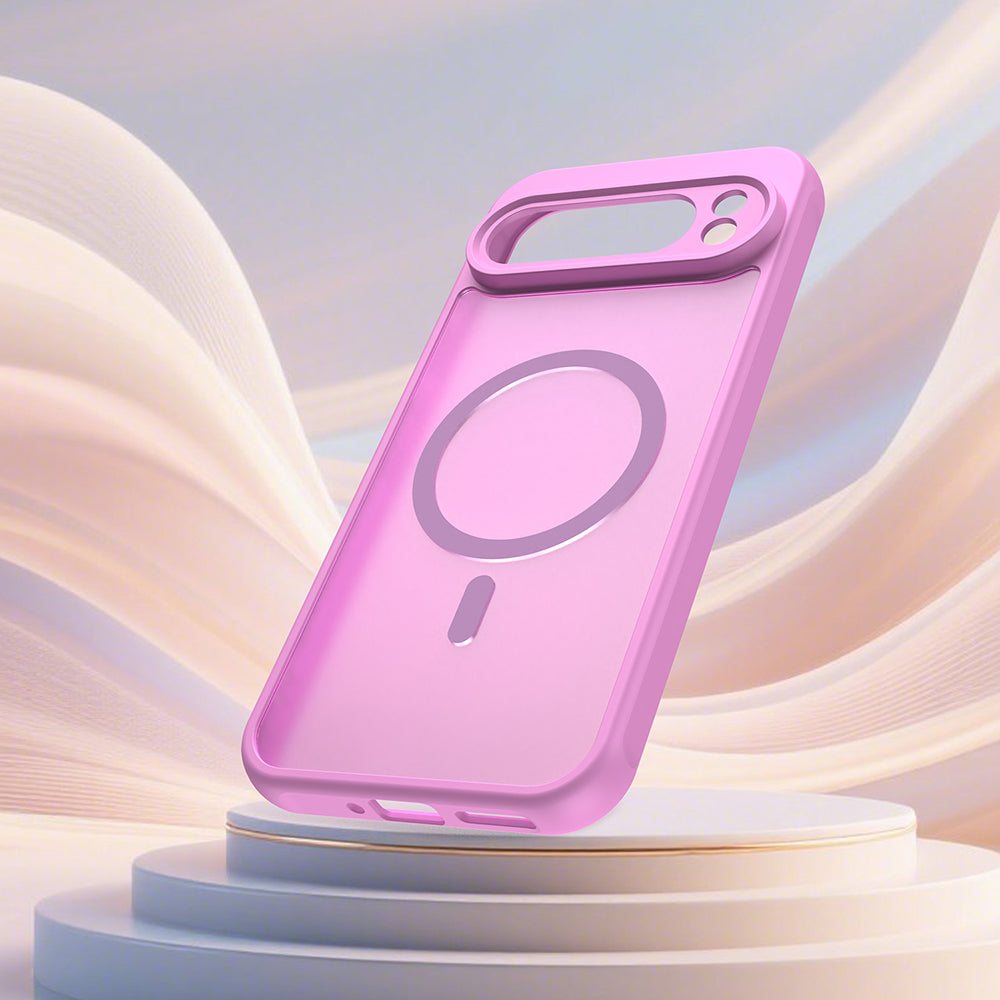MagSafe Case for Google Pixel 10 Pro XL, Techsuit, HaloFrost II, Pink
