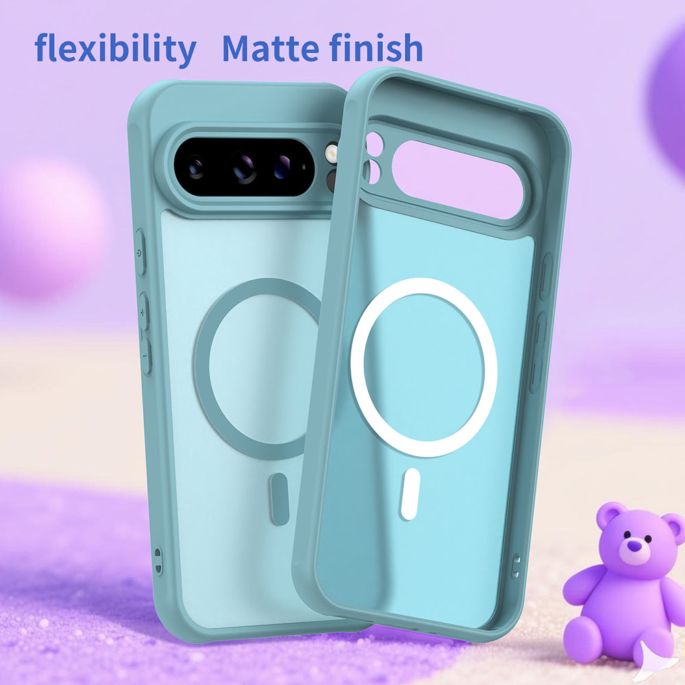 Custodia MagSafe per Google Pixel 10, Techsuit, HaloFrost II, Verde Chiaro