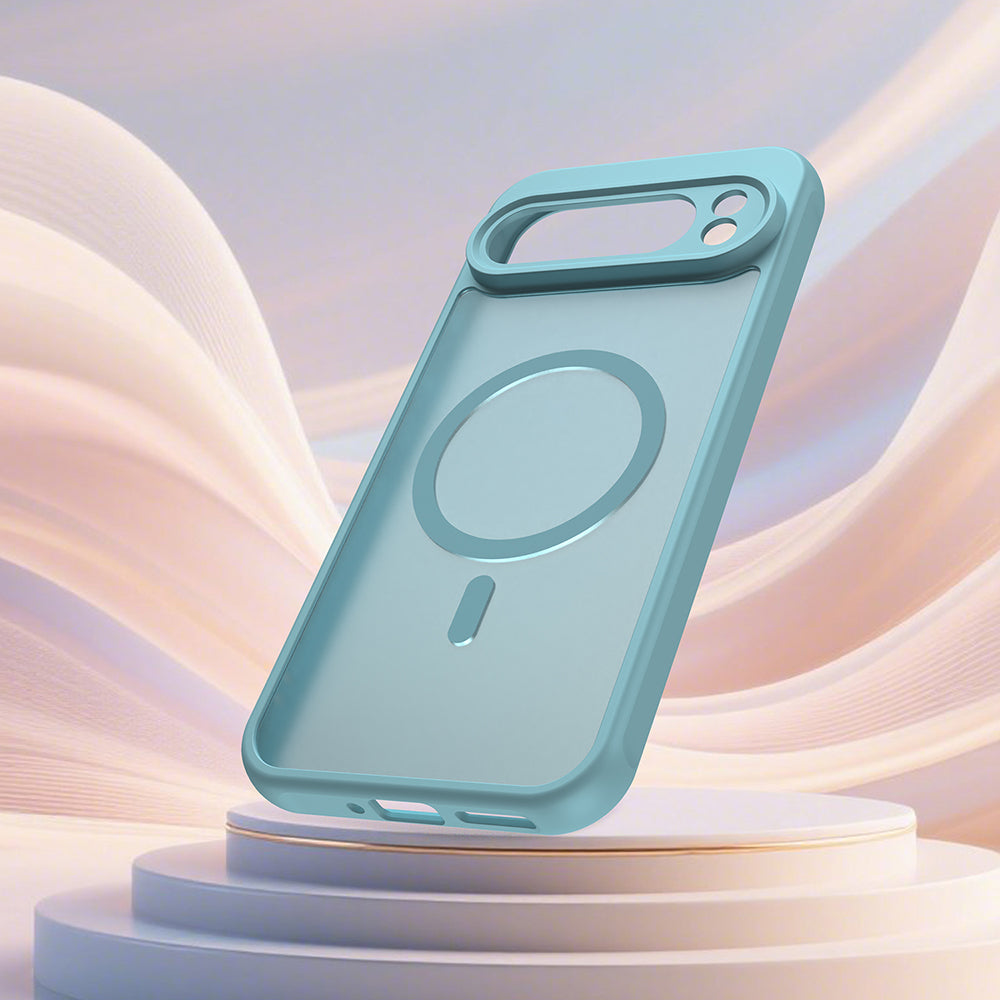 Custodia MagSafe per Google Pixel 10, Techsuit, HaloFrost II, Verde Chiaro